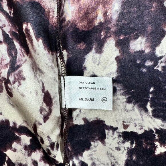 NWT AG Adriano Goldschmied Y2K Silk Maxi Skirt Sz M Brown Fairy Grunge Boho - Picture 9 of 13